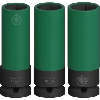 بوش 2608003033 طقم لقم رباط تصادمية طويلة 1/2 بوصة 3 قطع بالملي
