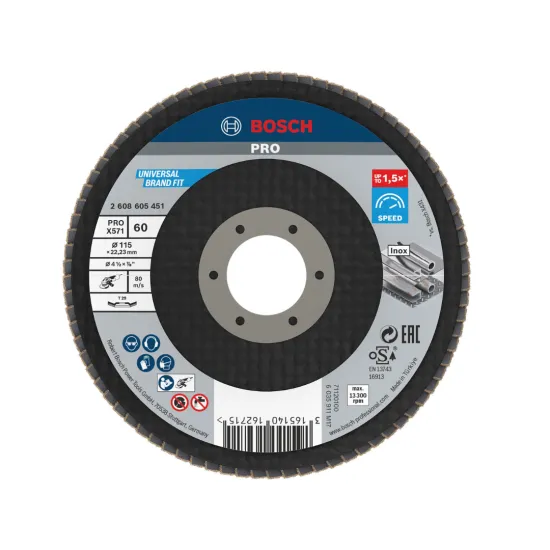 بوش 2608605451 صنفرة مروحية 4.5 بوصة خشانه 60 G4