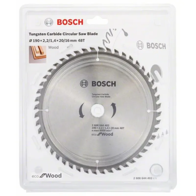 بوش 2608644402 صينية منشار 7.5 بوصة للخشب 48 سن ايكولاين