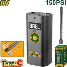 جاديفر  JDAAM572 كمبروسر هواء ، 8 فولت ببطارية ليثيوم ، متعدد الرؤؤس، قابل للشحن