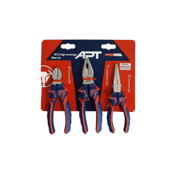 ايه بى تى AH1414542 طقم 3 قطع زراديه 7 بوصه و قصافه 6 بوصه 3 بنسه تليفون 6 بوصه