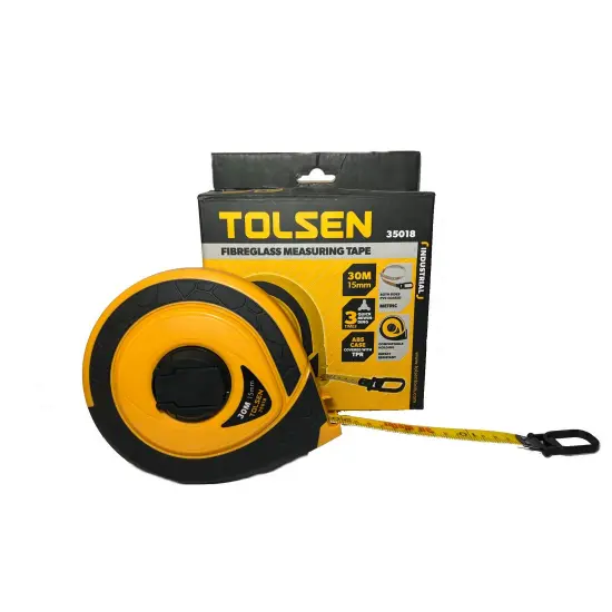  تولسن 35018 شريط قياس من الفايبر 30 م          