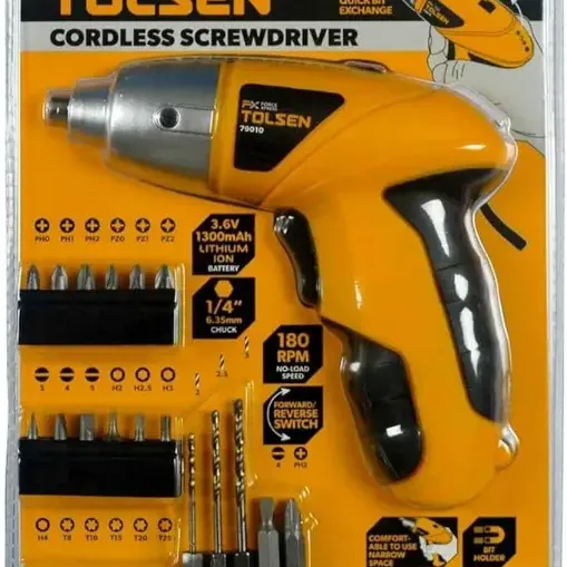 تولسن 79010 شنيور فك وربط 3.6 فولت بطارية ليثوم