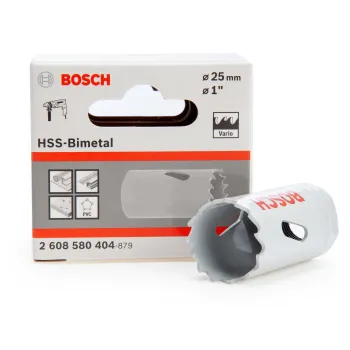 بوش 2608580404 بنطة تخريم حديد منشاريه مقاس 25 مم