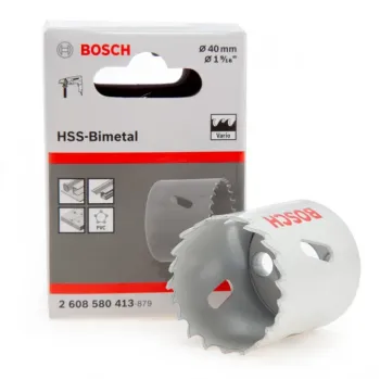 بوش 2608580413 بنطة تخريم حديد منشاريه مقاس 40 مم