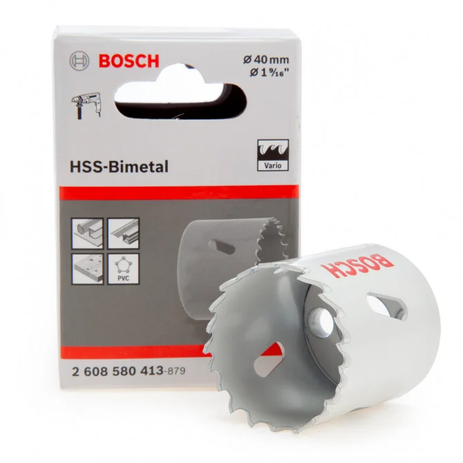 بوش 2608580413 بنطة تخريم حديد منشاريه مقاس 40 مم