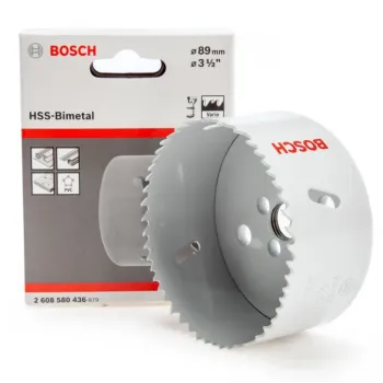  بوش 2608580436 بنطة تخريم حديد منشاريه مقاس 89 مم   