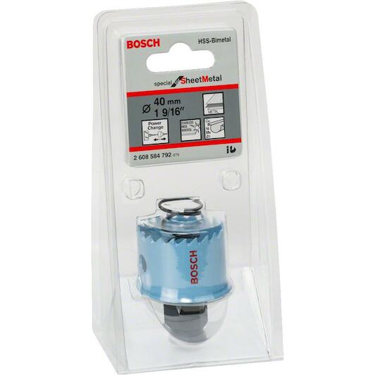 بوش 2608584792 بنطة تخريم حديد والومنيوم منشاريه مقاس 40 مم