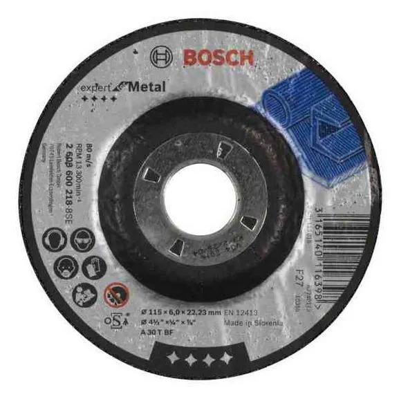 بوش 2608600218 حجر تجليخ معادن 4.5 بوصة سلوفانى