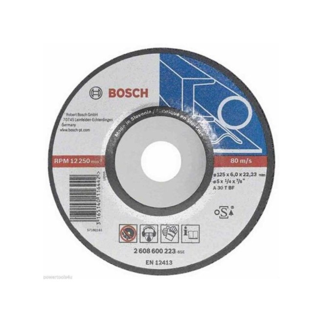 بوش 2608600223 حجر تجليخ معادن 5 بوصة سلوفانى     