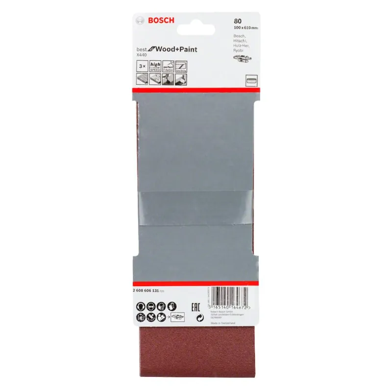 بوش 2608606131 حزام صنفره دبابة خشب خشانة 80 