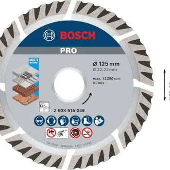 بوش 2608615057 صينية قطعية يونيفرسال الماظ مقاس 4.5 بوصة