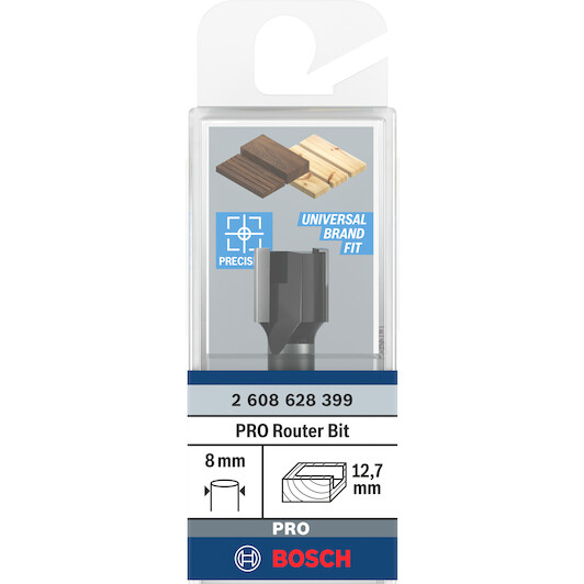 بوش 2608628399 بنطة راوتر للتجاويف المستقيمه مقاس 8 مم طول 50.8 مم