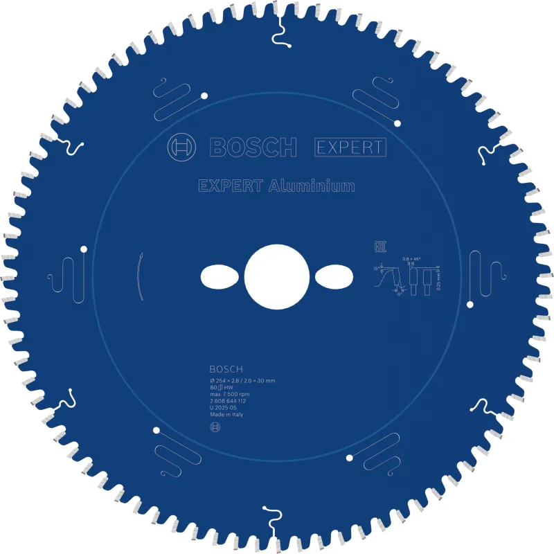 بوش 2608644112 صينيه منشار 10 بوصه للالومنيوم 80 سن