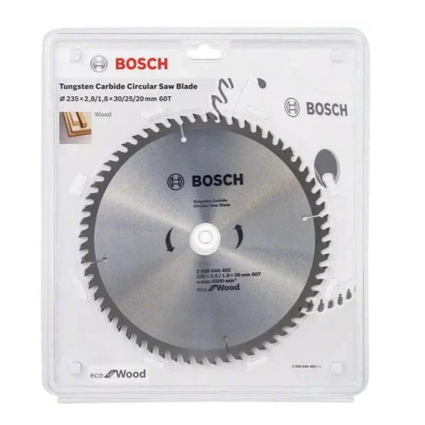 بوش 2608644400 صينية منشار 7.25 بوصة للخشب 60 سنة ايكولاين 