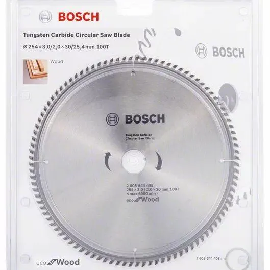 بوش 2608644408 صينية منشار 10 بوصة للخشب 100 سن ايكولاين