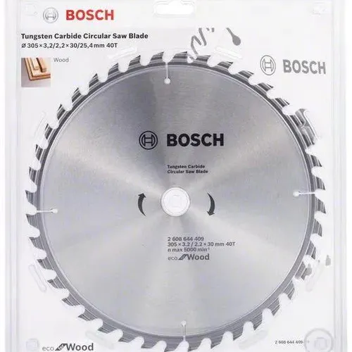 بوش 2608644409 صينية منشار 12 بوصة للخشب 40 سنة ايكولاين 