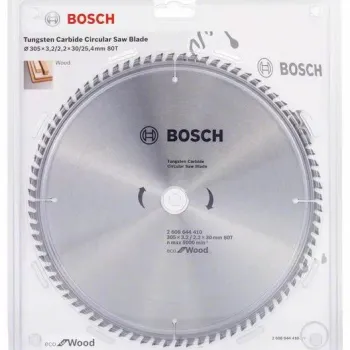 بوش 2608644410 صينية منشار 12 بوصة للخشب 80 سن ايكولاين