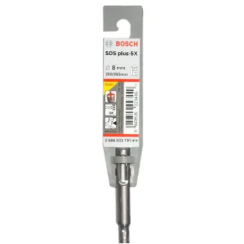 بوش 2608833791 بنطة تخريم حوائط و خرسانه SDS plus-X5  مقاس 8 مم*200*260 مم