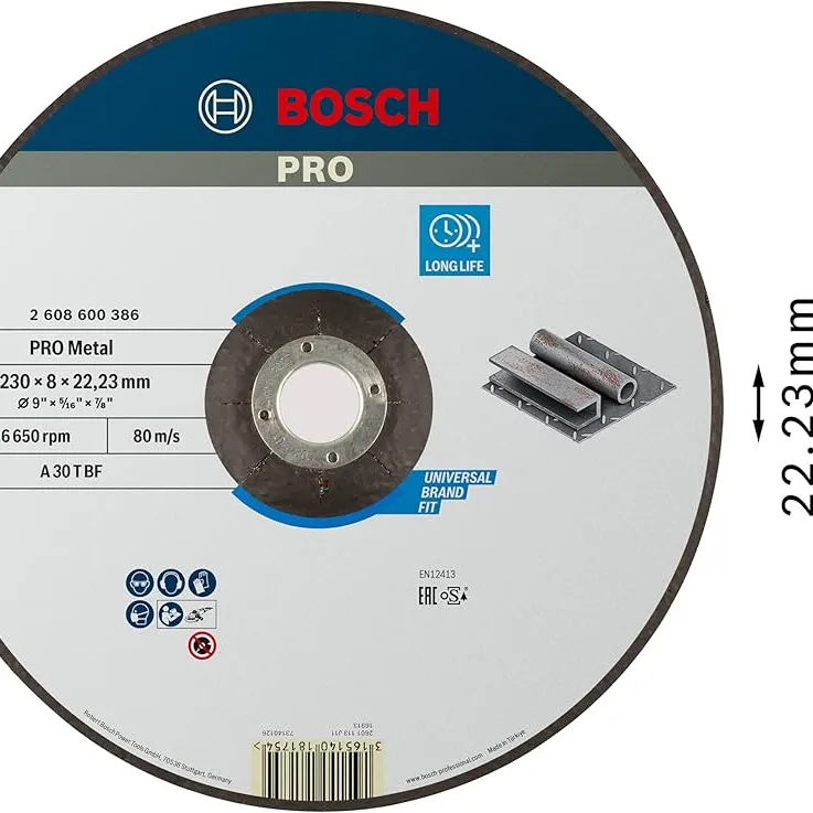 بوش 2608844867 صينية تقطيع حديد 10 بوصة 52 سن PRO Steel 