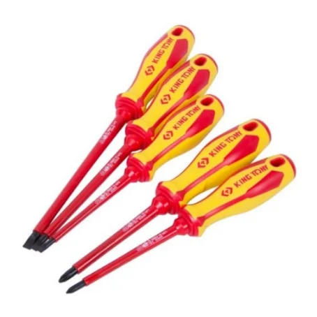 كينج تونى 30615MR طقم مفكات معزول 1000 فولت 5 قطع 3 عادة + 2 صليبة