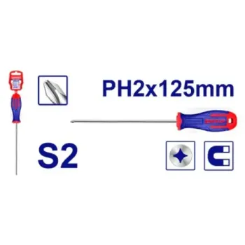  ام توب ESDRPH2502 مفك صليبه يد كاوتش PH2 X 125 mm 
