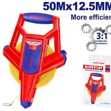 ام توب EMTP85001 متر فايبر 50 متر * 12.5 مللي خدمة شاقة