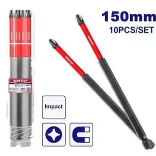 ام توب ESBTMPH263 طقم لقم شنيور 15 سم  تصادمي 10 قطع 