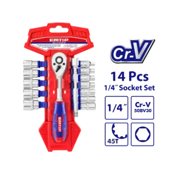ام توب ESKT14141 طقم يد سيستيم 14 قطعة 1/4" بوصه