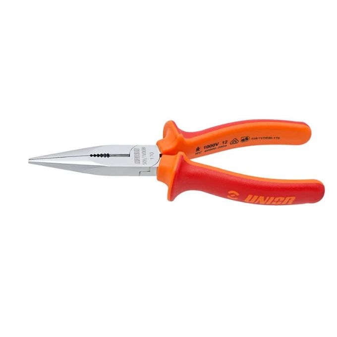 يونيور 610436 بنسة ببوز طويل معزولة 1000 فولت احمر * برتقالي 170 مم