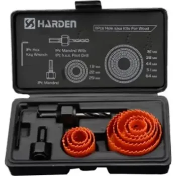 هاردن 610546 طقم بنطة منشارية 11 قطعة من 19-64 مم