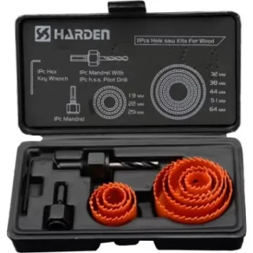 هاردن 610546 طقم بنطة منشارية 11 قطعة من 19-64 مم