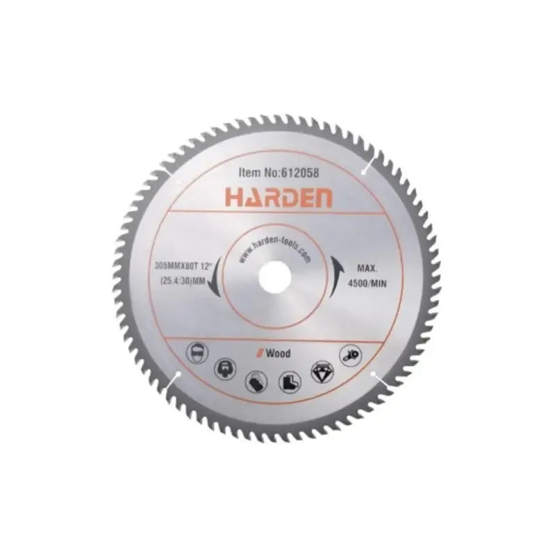 هاردن 612058 صنية فيديا خشب 12 بوصة 80 سن