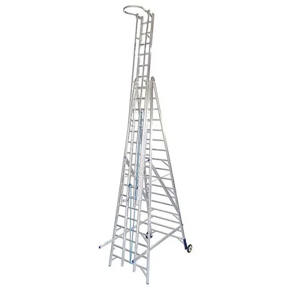 ميتافورم 72-12.5 سلم الألومنيوم طراز 72 ثالث وصلات للاعمال الكهرباء والنظافة وخدمات الصيانة  