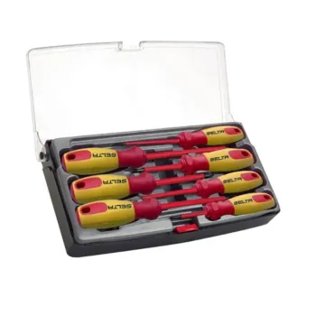 سلتا 81403 طقم مفكات 7 قطع كهرباء معزول VDE