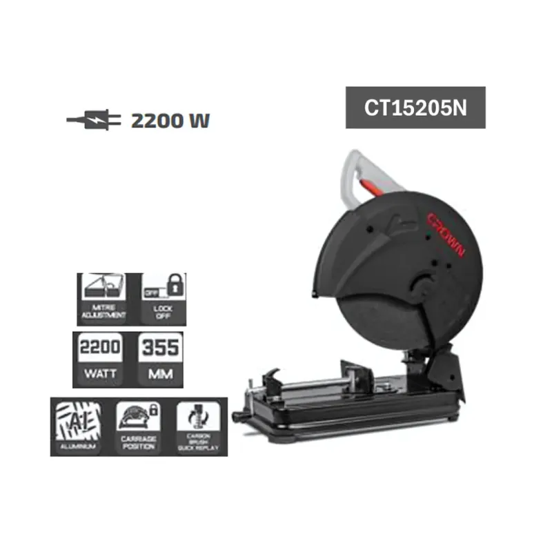 كراون 8359422015232  ديسك قطعية حديد 14بوصة 2200 وات CT15205N   