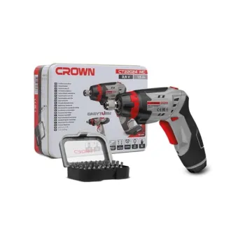 كراون CT22024 مفك بطارية ليثيوم 3.6 فولت مع 32 قطعة اكسسوارات + علبة صاج + شاحن        