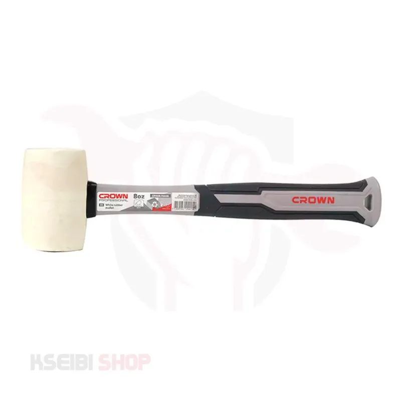 كراون CPHHR-FHA08 دقماق كاوتش أبيض يد فايبر 8 واقيه  