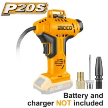 انكو CACLI2001 كمبروسر هواء اوتوماتيكي بطارية 20 فولت بدون بطاريه وشاحن 