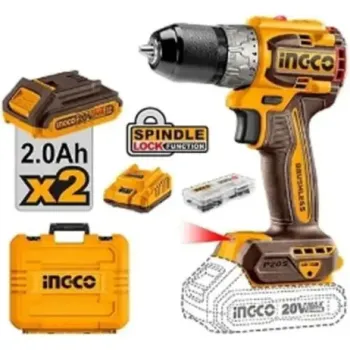 انكو  CDLI20602 شنيور 20 فولت 60 نيوتن 2 بطارية   براشلس