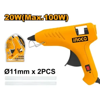  انكو GG6008 مسدس شمع الألكترونى 100 وات مع قطعتين شمع 