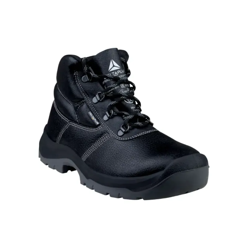 دلتا بلس  JUMP3S3NO45 سيفتي من الجلد المصبوغ باللون الاسود مقاس 45     