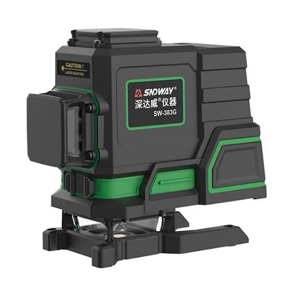  سندواى SW-383G ميزان ليزر 3 خط 30 متر أخضر عدسة