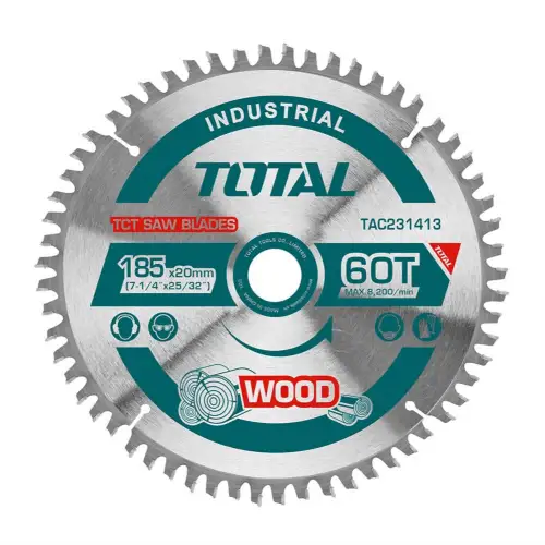 توتال TAC231413 صينية قطع خشب 185*20 مم (7.25 بوصة) 60 سن