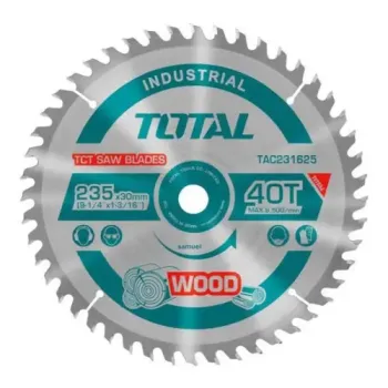 توتال TAC231625 صينية خشب 235 مم 9.25 بوصة 40 سن