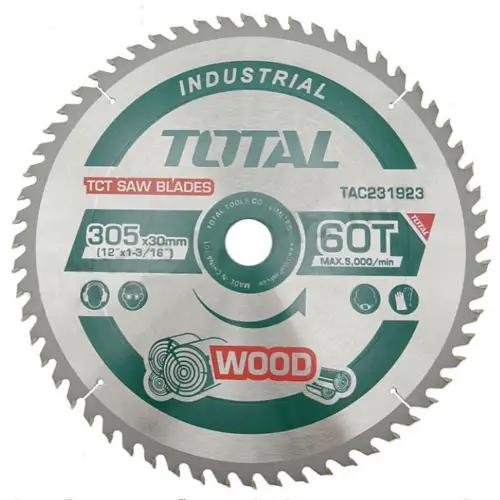 توتال TAC231923 صينية قطع خشب 305*30 مم (12 بوصة) 60 سن