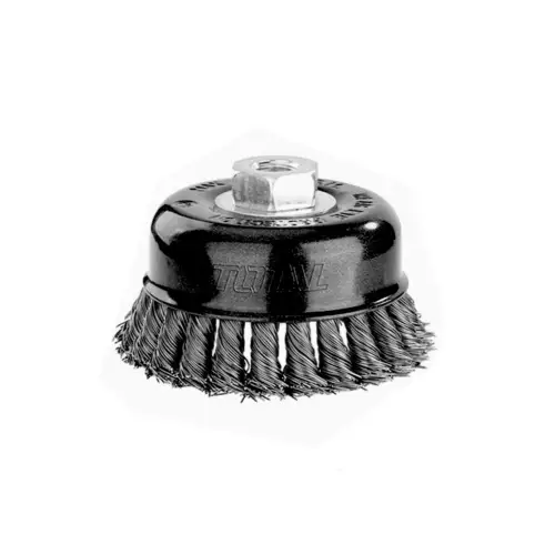 توتال TAC32035 فرشاة سلك مجدول كباية 3 بوصة