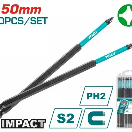 توتال TACIM16PH283 طقم لقمة مفك عدد 10 قطع مقاس 200 مم