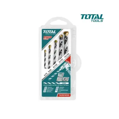 توتال TACSD5055 طقم بنط تخريم حوائط 5 قطعة 4 : 10 مم