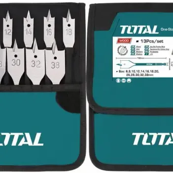 توتال TACSD70131 طقم بنطة معلقة 13 قطعة + جراب 